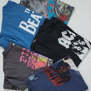 Old Navy Band Tee Bundle Mens Size Large 5pk